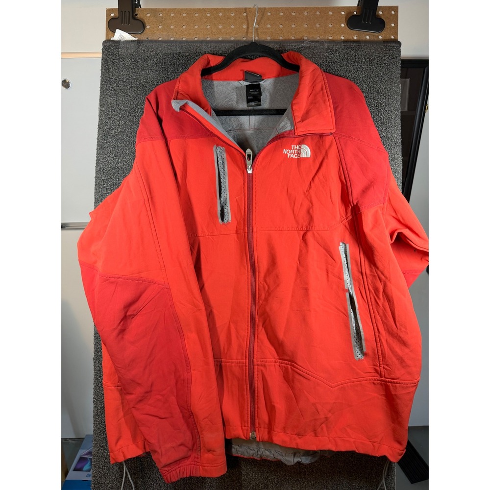 The North Face Apex Softshell Jacket Mens XXL Red Full Zip Outdoor Coat